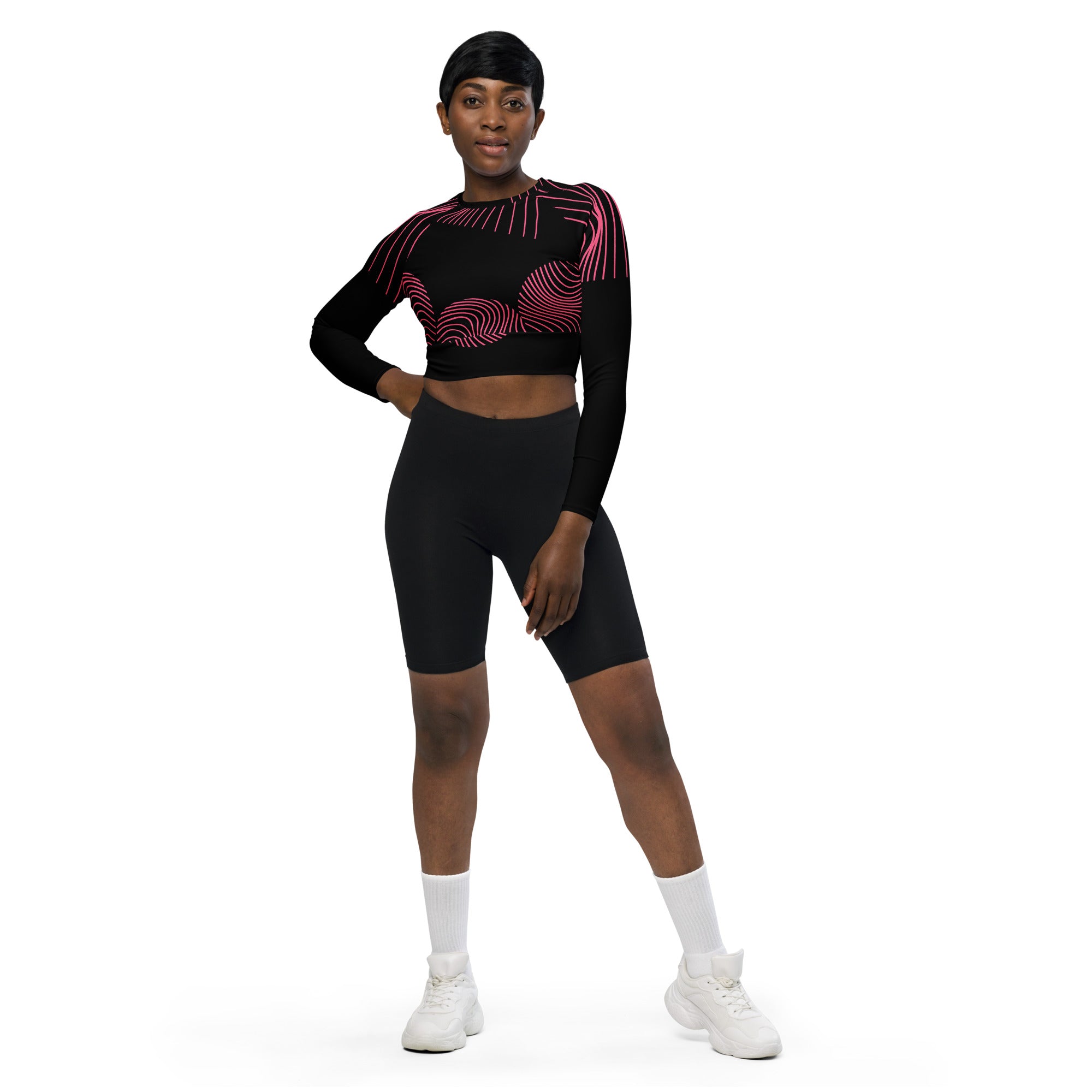 black-cropped-top-gym-yoga-running-dance-top-long-sleeve-viva-magenta-ripplefx-wickedyo2